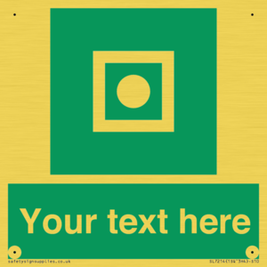 Custom sign safe condition Shipboard general alarm